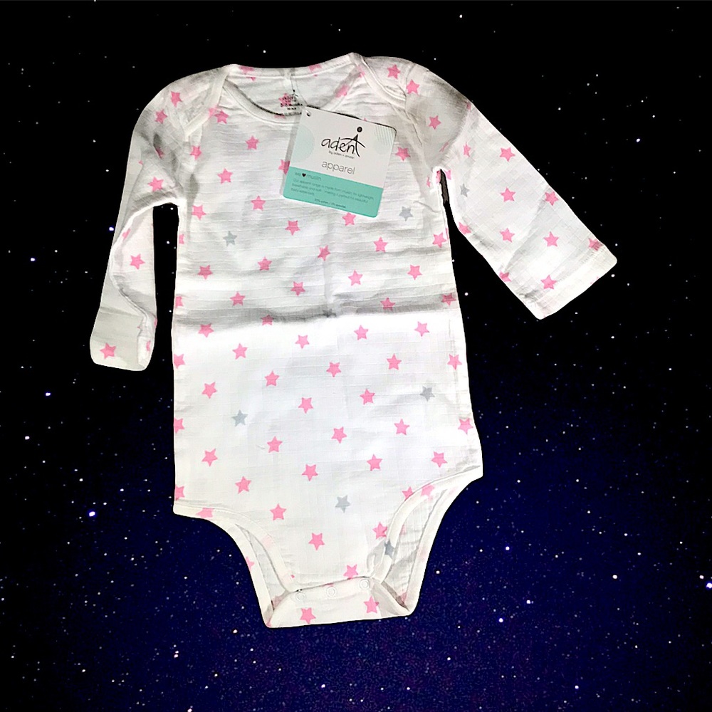 Aden Star 3-6 months Muslin One piece Retro Vintage Deadstock NEW Rare find